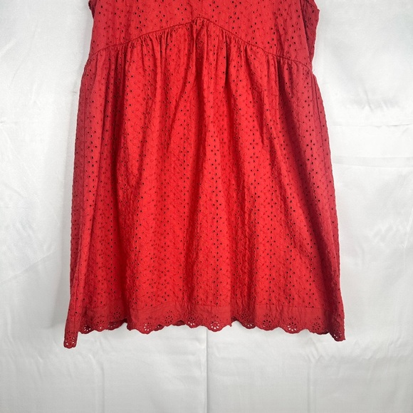 NWT Knox Rose Eyelet Burnt Orange Boho Summer Lined Dress Size Small - Picture 5 of 14